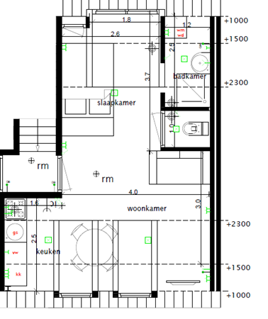 Floor plan - Burgemeester van Hoofflaan, 5503 BL Veldhoven 
